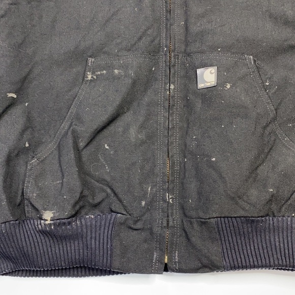 Carhartt Black J133 Extremes Quilted Work Jacket Size XL - Picture 5 of 9